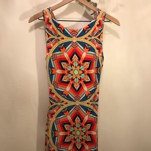 Vibrant Cutout Dress NWT